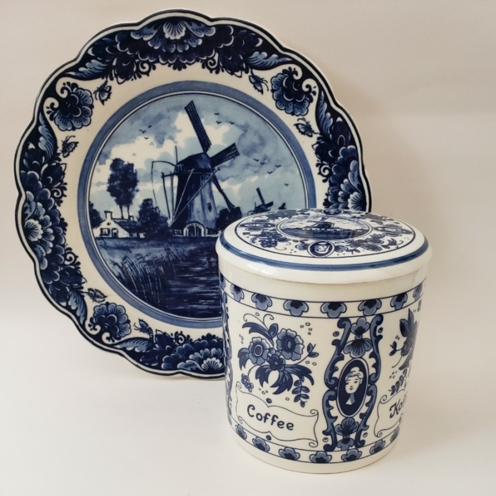 Delft coffee container